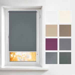 Estika Stores enrouleurs intérieurs sans perçage - Gris 1 70 x 220 cm - Stores montables sans perçage, intimité, Protection Solaire (Estika, neuf)