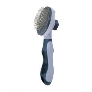 Brosse Slicker Pour Chien | Outil D&eacute;m&ecirc;lant &agrave; Chiots,Peigne De Toilettage Pour Chatons | Routine Quotidienne Parents D'Animaux Toiletteurs Refuges Amoureux Des Animaux Et Maison (moonit, neuf)
