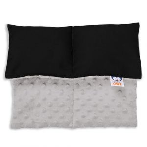 Sensory Owl Coussin Lesté Coussin Pondéré pour Genoux Thérapeutique en Coton Tissu Minky pour Enfants Adultes Réduction du Stress 30 x 40 cm 2 kg Noir Gris (Sensory Owl, neuf)