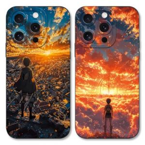 LunarDrift 2 Pièces Coque pour iPhone 13 6.1'', Animé Attack on Titan Eren Armin avec Protection Caméra Etui Housse de Haute Qualité TPU Silicone Mince Souple Anti-Rayures Antichoc Case-Noir5 (VITAMINROX GO, neuf)