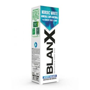 BlanX, NORDIC BLANC Dentifrice Anti Taches, avec Minearls 100% Naturels, Apaisant et R&eacute;g&eacute;n&eacute;rant, Fra&icirc;cheur Instantan&eacute;e, Format 75 ml - Lot de 12 (Nikilko2017, neuf)