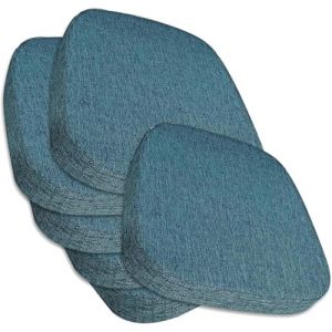 SDNAM Lot de 2/4/6 Galette de Chaise de Salle &agrave; Manger avec Attaches &ndash; Coussin de Chaise de Cuisine D&eacute;houssables et Lavables, Antid&eacute;rapants, Coussin de Si&egrave;ge pour Interieu/Bureau(#6,6pcs 43x42x5cm) (POSTTER SHOP, neuf)