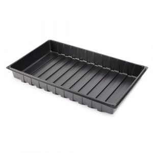 Garronda Plateau de Culture, Bac de Culture en Plastique pour Mini Serre et Semis, Plateau pour Plantes et Jardin, Bac de Germination Étanche, Idéal pour Potager et Balcon (53x32 cm, Noir) (Hisert, neuf)