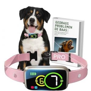 Maxipets &reg; Anti Aboiement PRO, Collier d'Aboiement pour Chien, Collier de Dressage, Dispositif Anti-aboiement, Sans Choc, Petits et Grands Chiens, Rechargeable, &Eacute;tanche (Rose) (Maxi-Pets, neuf)