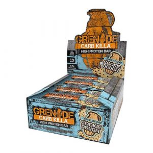 Grenade Barre Hyperprot&eacute;in&eacute;e &agrave; Faible Teneur en Glucides - Chocolate Chip Cookie Dough, 12 x 60 g (ChristopherParker, neuf)