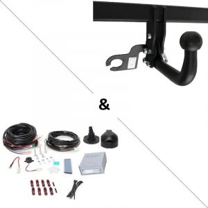 Attelage Compatible avec pour Nissan Qashqai/Qashqai +2 (03/07-01/14) Col de Cygne + Faisceau Universel 7 Broches + boitier &eacute;lectronique - GDW (FRANCE ATTELAGE, neuf)