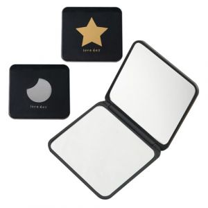 YAZWUR Lot de 2 Petit Miroir de Poche, Miroir de Maquillage Portable Ultra-fin et Durable, Double Face Carr&eacute;, Miroir de Sac &agrave; Main, Petit Miroir Grossissant de Voyage, Mini de Poche Femme, Unisex (Romanimania OU, neuf)