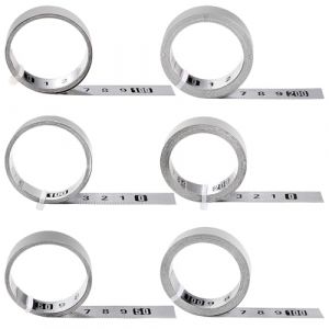 YIXISI 6 Pi&egrave;ces 1m 2m M&egrave;tre Ruban Auto Adh&eacute;sif, R&egrave;gle M&eacute;trique Auto-Adh&eacute;sive, Ruban &agrave; Mesurer Auto-Adh&eacute;sif, pour &Eacute;tablis et Machines, 6 Sp&eacute;cifications Diff&eacute;rentes, Argent (YXS-DE, neuf)
