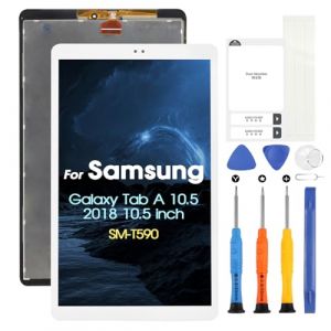 pour Samsung Galaxy Tab A 10.5 LCD Affichage, pour Samsung Galaxy Tab A 10.5 SM-T590 LCD &Eacute;cran Tactile Digitazer Assembl&eacute;e Remplacement &Eacute;cran avec R&eacute;paration Kit Noir, Wi-Fi) (Blanc) (Little Wasp, neuf)
