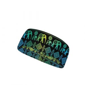 Srengjodk Tenue amérindienne pour femme - Bandeau aztèque - Vêtements bohème rétro - Imprimé éléphant (宜昌市壹淼萨旭商贸有限公司, neuf)