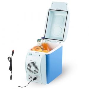 Wizvox Glaciere Voiture Petite, 7.5L, Voiture 12v,Faible Bruit GlacièRes pour Auto, Fonction Refroidissement Et Chauffage RéFrigéRateur Portable, Cadeaux Sympas pour La Voiture (YanY JIA, neuf)