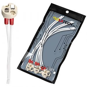 ISOLATECH 3pcs Douille universelle en céramique pour MR16 MR11 GU5.3 G4 culot LED lampes à économie d'énergie (max.250V/2A) Accueil installation cuisine salle de bains résistant à la chaleur (ISOLATECH-DE, neuf)