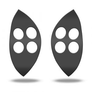 CAVERZ D&eacute;cor pour Mercedes SLK R171 et C-Classe W203 Volant &Eacute;l&eacute;ment de commande Bouton de volant Interrupteur Bouton multifonction Kit de r&eacute;paration (Anthracite mat (couleur d'origine)) (CarDesign AI, neuf)