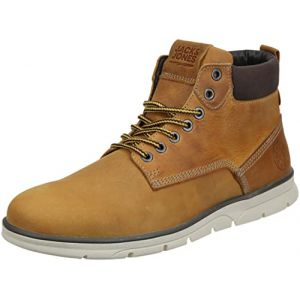JACK & JONES Homme Jfwtubar Leather Honey Sn Bottine, Miel, 43 EU (TradeINN, neuf)