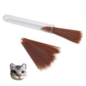 nbeads 300 Pcs Moustaches d'animaux, 4.7cm de Long Moustache d'animal pour L'Artisanat et Le Feutrage à L'Aiguille Moustaches d'animaux Simulées en Plastique pour Chat Souris Lapin, Brun de Coco (ARRICRAFT FR, neuf)