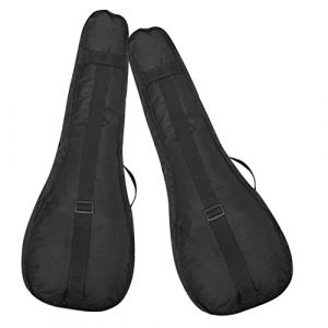 Mikikit 2 pièces Sac de Transport Ukulélé Imperméable Oxford Housse Pratique et Résistante pour Rangement et Protection Lot Poignée Étui et Durable pour Ukulélé (Famidago, neuf)