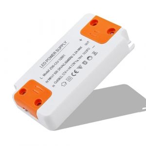 Transformateur 220V 12V Plat, Driver 12W, Driver 1A, Transfo 230V &agrave; 12V DC Tension Constante pour Basse Tension Ruban Bande Spot Ampoules MR16 GU5.3 G4 Pilotes (YHYHZBJ, neuf)