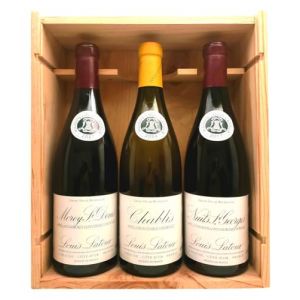 Coffret Prestige Vins de Bourgogne Grandes Appellations - 1 Chablis 2024 + 1 Morey-Saint-Denis 2021 + 1 Nuits-Saint-Georges 2017 ! (Feel Rouge, neuf)