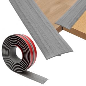 Profil de transition, Tutamaz T Profil de seuil autocollant, 5x300 cm PVC Bande de seuil de porte Profil de transition autocollant, Profil de transition pour seuils de porte Sols de connexion Parquets (Tutamaz, neuf)