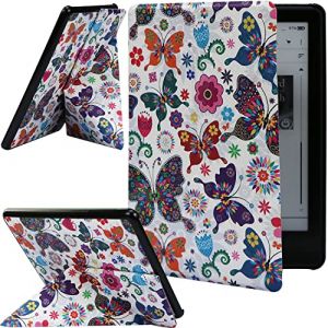 ZhaoCo Étui pour Kindle Paperwhite 6,8 Pouces 11eme génération 2021 et Kindle Paperwhite Signature Edition E-Reader Housse Coque en Cuir PU, Affichage Vertical et Horizontal - Papillon (DODO CREATE UK, neuf)