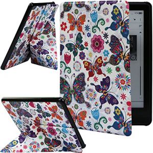 ZhaoCo Étui pour Kindle Paperwhite 6,8 Pouces 11eme génération 2021 et Kindle Paperwhite Signature Edition E-Reader Housse Coque en Cuir PU, Affichage Vertical et Horizontal - Papillon (DODO CREATE UK, neuf)