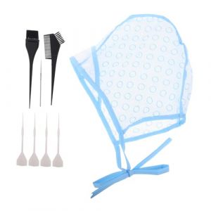 OATIPHO 12pièces Bonnet De Coloration Pour Cheveux Réglable Avec Trous Et Aiguille à Crochet Kit De Mèches Pour Cheveux Bonnet De Mèches Pour Teinture Capillaire (Tsun Ki-sung, neuf)
