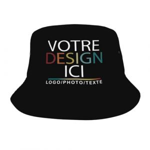 MOSGDBV Chapeau Personnalisable Bob Personnalis&eacute; de Randonn&eacute;e et Voyage &ndash; Cr&eacute;ez Un Bob Unique avec Votre Logo Chapeau Homme Soleil&ndash; Cadeau Original pour Plein Air (l&uuml;simaoyi, neuf)