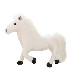 LICHENGTAI Cheval en Peluche Jouet Peluche pour Enfant, Cheval Peluche Cheval Géant en Peluche Cheval Realiste Doux Animaux en Peluche Coussin Poupée Poupée en Peluche Jouet Cadeau pour Enfants (Okssud, neuf)
