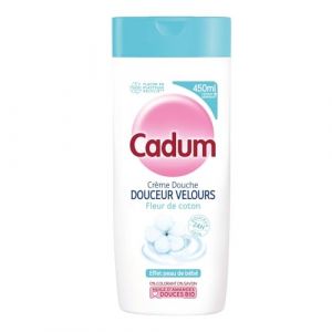 Gel douche Velours Fleur de Coton Adoucissant CADUM - le flacon de 450mL Lot De 3 - Par Lot (Marché Parisien, neuf)