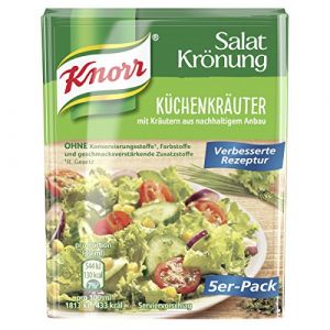 Knorr - Préparation pour vinaigrette aux herbes (Salatkrönung Küchenkräuter) | Poids Total 40 grams (PAStation, neuf)