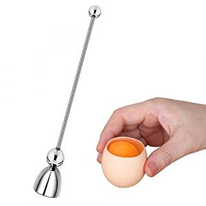 Egg Cutter Topper, Coupe-Coquille, Toqueur à Œufs En Acier Inoxydable, Coupe-Œuf, Outil De Cuisine En Acier Inoxydable, pour Oeufs Durs Et Mous (Yikang home, neuf)