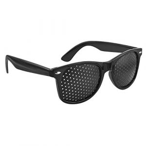 Webbomb Grid glasses : Lunettes sténopé (lunettes raster) : l'entraîneur des yeux (Visual Aids) avec supports pliables (WEBBOMB GmbH, neuf)
