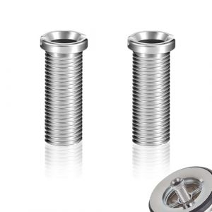 DHWEKU 2 Pièces Vis de Panier d'Évier,Vis Creuse pour Vannes à Tamis,Vis pour Panier D'évier Acier Inoxydable,Vis Creuse Évier Panier pour Crépines à Panier pour siphon evier cuisine de Cuisin 35mm (DHXMYGS, neuf)