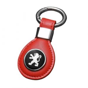 HUANGLDGS Porte Clef Voiture pour Peugeot 406 Coupe (Phase II, 2003) 2003 2004 2005, Porte-cl&eacute;s, Porte Cl&eacute; Personnalis&eacute;, Porte-cl&eacute;s en Cuir, Accessoire Voiture,Orange (lidong8888, neuf)