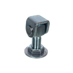 NAJDER Charnière de Portail à Souder M12, Paumelle de Portail Porte Réglable Gond à Souder, Filetage M12, en Acier Galvanisé pour Jardin Extérieur (NajderNet, neuf)