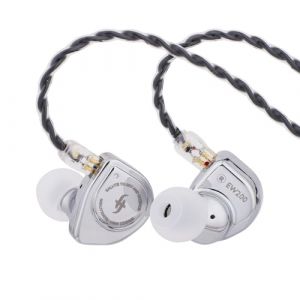 Linsoul SIMGOT EW200 &Eacute;couteurs Intra-Auriculaires avec Diaphragme SCP de 10 mm, Corps Enti&egrave;rement M&eacute;tallique, C&acirc;ble OFC D&eacute;tachable de 0,78 mm &agrave; 2 pin, pour Audiophiles et Musiciens (EW200 avec Micro) (Linsoul Audio-FR, neuf)