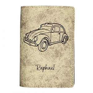 Porte Carte Grise Personnalisé, Pochette Made in France, Étui 100% Personnalisable, Protège Carte Grise Voopies, Protection Carte Grise Cuir. (Cookie) (Voopies, neuf)
