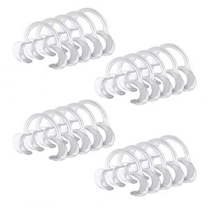 Lot de 20 embouts de remplacement dentaire en forme de C - Écarteur de bouche, rétracteur de lèvres et joues, jeu amusant - Taille S pour enfants, M et L pour adultes, Large(135*90*20mm) (HMILYDYK, neuf)