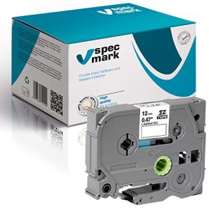 specmark Ruban TZe-231 12mm x 8m Ruban noir sur blanc compatible avec toutes les imprimantes Brother PT P-touch AZe-231 EZe-231 TZ-231 TZ2-231 (SPECMARK, neuf)