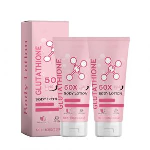 Lotion corporelle tonifiante au glutathion 50x, lotion corporelle parfumée hydratante et douce pour tout le corps, lotion corporelle au glutathion Venature (2 PCS) (郑州亦恬商贸有限公司, neuf)