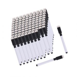 Zymoplas Stylos pour tableau blanc magnétique, 100 pièces, couleurs vives, en plastique durable, pour l'école, le bureau et la maison, faciles à utiliser (ZhiYuYuXin, neuf)