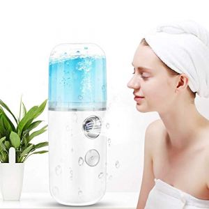 Visage Vapeur Vaporisateur Humidificateur 30ml Portable Spray Vaporisateur Sauna Spa Vapeur Facial Visage Hydratant Brume Pulv&eacute;risateur pour Soins Du Visage, Maquillage, Beaut&eacute; (Beiyizhu, neuf)