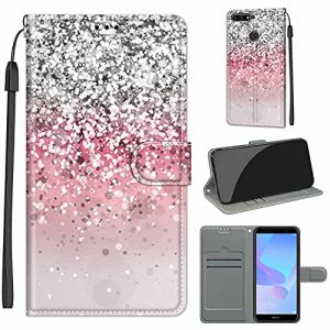 TOMYOU Coque pour Huawei Y6 2018, Housse en Cuir pour Honor 7A, Housse Etui à Rabat Premium en Cuir PU [Pochette de Portefeuille] [Fermeture Magnétique] pour Huawei Y6 2018 / Honor 7A (WGR Global Business, neuf)
