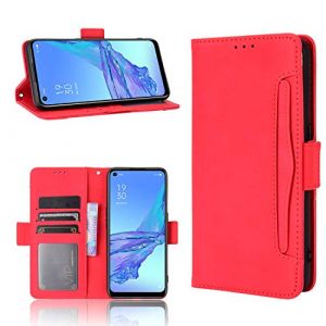 BellaCase Wiko T10 Coque [&Eacute;tui Portefeuille] [Fonction Support] [Slots pour Cartes] [Couverture &agrave; Rabat Magn&eacute;tique] Compatible avec Le Smartphone Wiko T10(Rouge) (Bella Custodia, neuf)