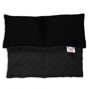 Sensory Owl Coussin Lest&eacute; Coussin Pond&eacute;r&eacute; pour Genoux Th&eacute;rapeutique en Coton Tissu Minky pour Enfants Adultes R&eacute;duction du Stress 30 x 40 cm 4 kg Noir (Sensory Owl, neuf)