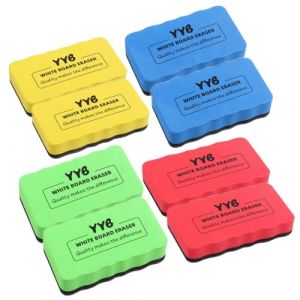 Eponge pour Tableau Blanc,8 pièces Gomme pour Tableau Magnétique EVA,Brosse Effaceur, Nettoyant Éponge pour les Stylos à Effacer à Sec et les Marqueurs,Tableau Blanc pour Enfants Effaceur à Sec Coloré (Gobfar store, neuf)