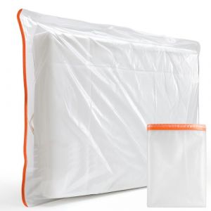 Housse Matelas 90x200 (épaisseur 30cm), Protege Matelas Imperméable à Double Fermeture éclair, Housse Protection Matelas pour Matelas pour e Rangement et Déplacement, Réutilisable Protège Matelas (NIKITA Fam, neuf)