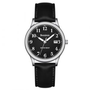 Timever Montre Analogique &agrave; Quartz pour Homme avec Bracelet en Cuir,3 Aiguilles,Date,&Eacute;tanche 3 ATM,Gros Chiffres,Id&eacute;e de Cadeau pour Un Amis (lingzhongkeji, neuf)