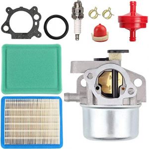 ZAMDOE 799871 799866 Carburateur pour Briggs & Stratton 790845 796707 794304 Carb Craftsman, Kit de Mise au Point pour Moteur 675 675ex 725ex Series, avec Filtre &agrave; air, Joint, Bougie d'allumage (ZAMDOE, neuf)