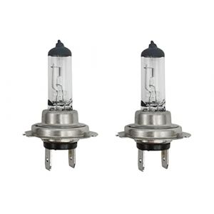 Lot de 2 ampoules halogènes H7 55 W - Look xénon H7 12 V 55 W - Super blanc transparent (ShuoHuiTechnology, neuf)